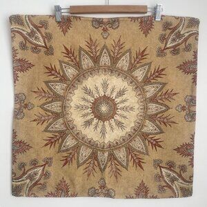 Set of 2 Pottery Barn Gold Mandala Throw Pillow Covers 24”